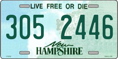 NH license plate 3052446