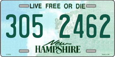 NH license plate 3052462