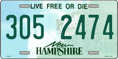 NH license plate 3052474