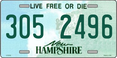 NH license plate 3052496