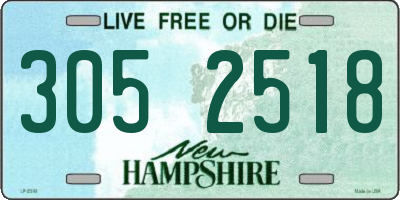 NH license plate 3052518