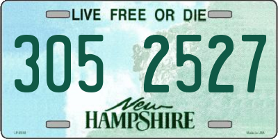 NH license plate 3052527