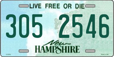 NH license plate 3052546