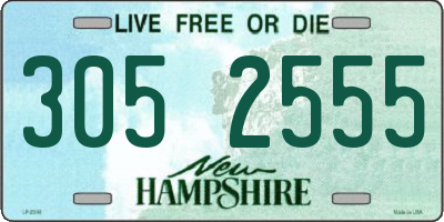 NH license plate 3052555