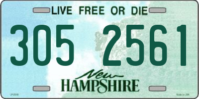 NH license plate 3052561