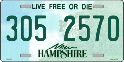 NH license plate 3052570