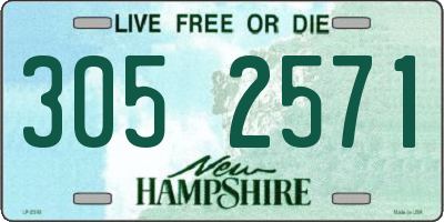 NH license plate 3052571