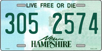 NH license plate 3052574