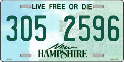 NH license plate 3052596