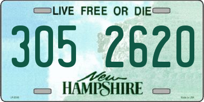 NH license plate 3052620