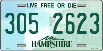 NH license plate 3052623