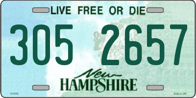 NH license plate 3052657