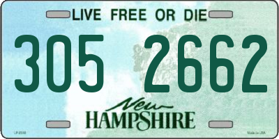 NH license plate 3052662