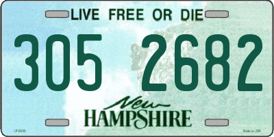 NH license plate 3052682