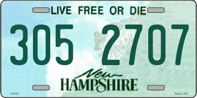 NH license plate 3052707