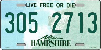 NH license plate 3052713