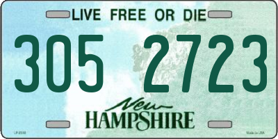 NH license plate 3052723