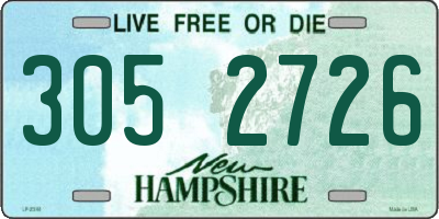 NH license plate 3052726