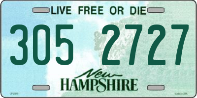NH license plate 3052727