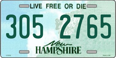 NH license plate 3052765