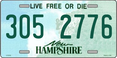 NH license plate 3052776