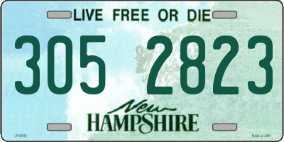NH license plate 3052823