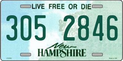 NH license plate 3052846