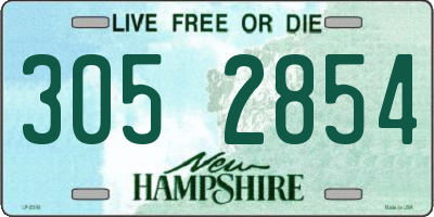 NH license plate 3052854