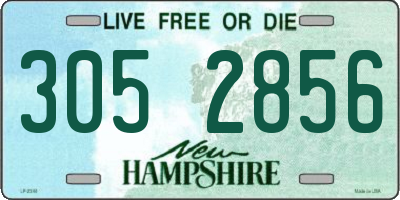 NH license plate 3052856