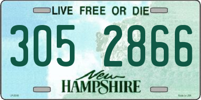 NH license plate 3052866