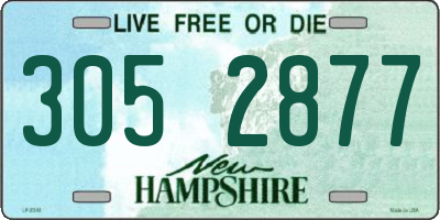 NH license plate 3052877