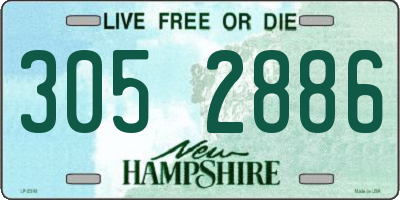 NH license plate 3052886