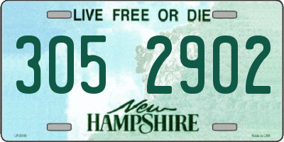 NH license plate 3052902