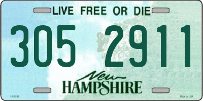 NH license plate 3052911