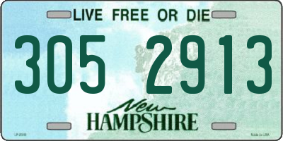NH license plate 3052913