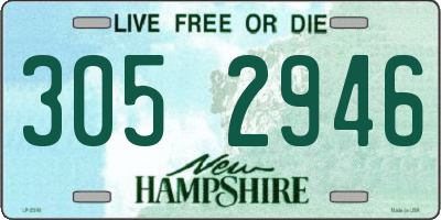 NH license plate 3052946