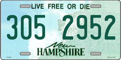 NH license plate 3052952