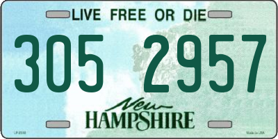NH license plate 3052957
