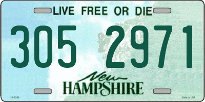 NH license plate 3052971