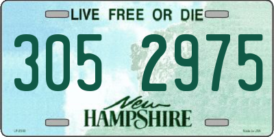 NH license plate 3052975