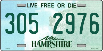 NH license plate 3052976