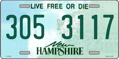 NH license plate 3053117
