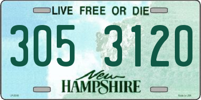 NH license plate 3053120