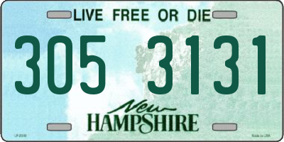 NH license plate 3053131