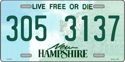 NH license plate 3053137