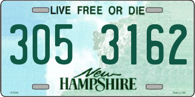 NH license plate 3053162