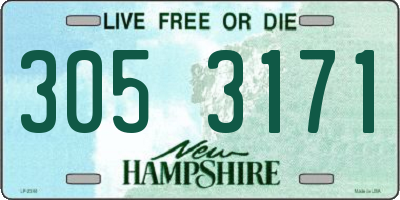 NH license plate 3053171
