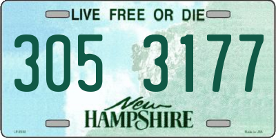 NH license plate 3053177