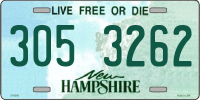 NH license plate 3053262