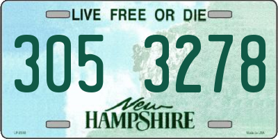 NH license plate 3053278
